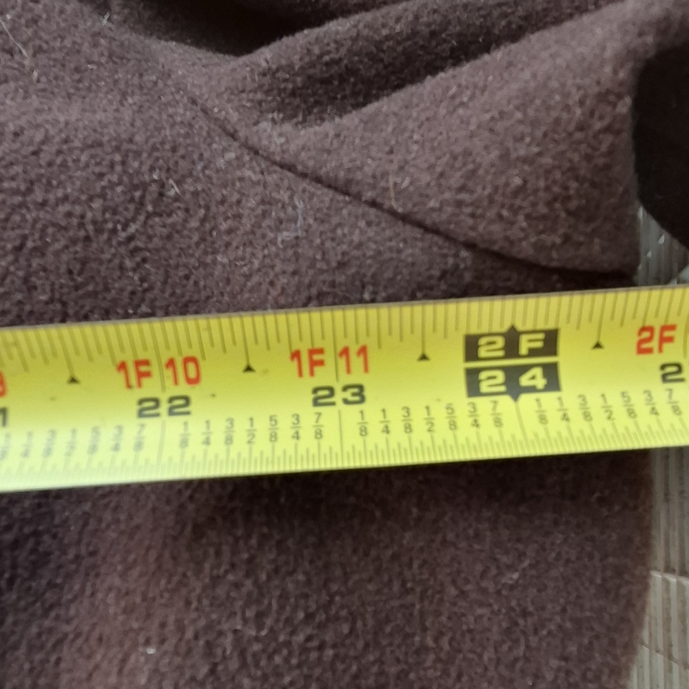 Eileen Fisher Dark Brown Mock Neck knee-length, relaxed fit wool coat, 1X - Picture 12 of 14